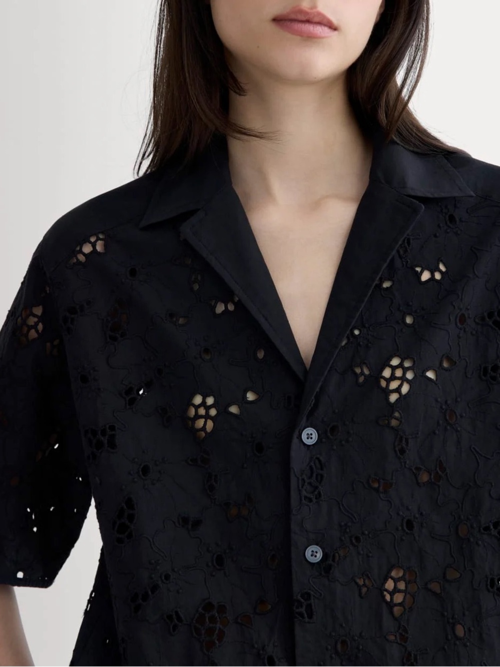 Everlane Eyelet Camp Shirt